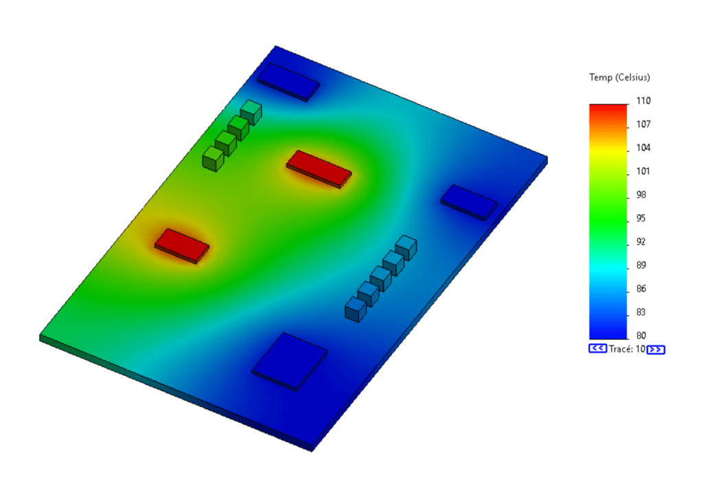 Analyse thermique conduction circuit imprimé