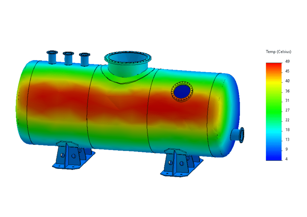 Analyse thermique rayonnement cuve