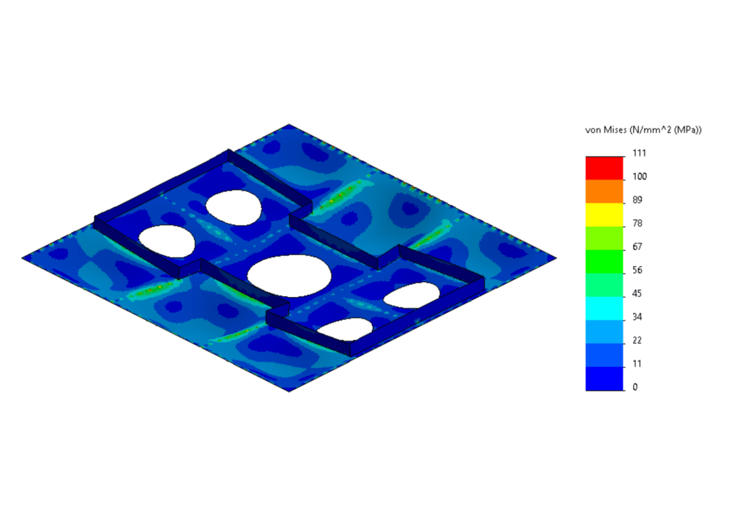 Calcul de structure contraintes plaques modèle mixte