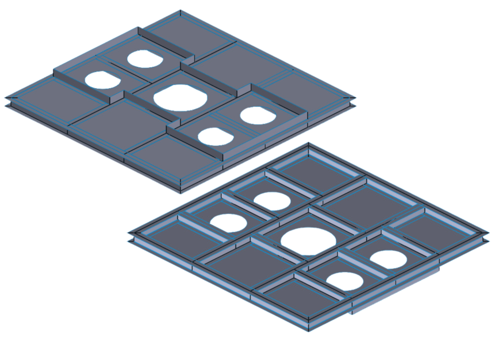 Calcul de structure modèle surfacique