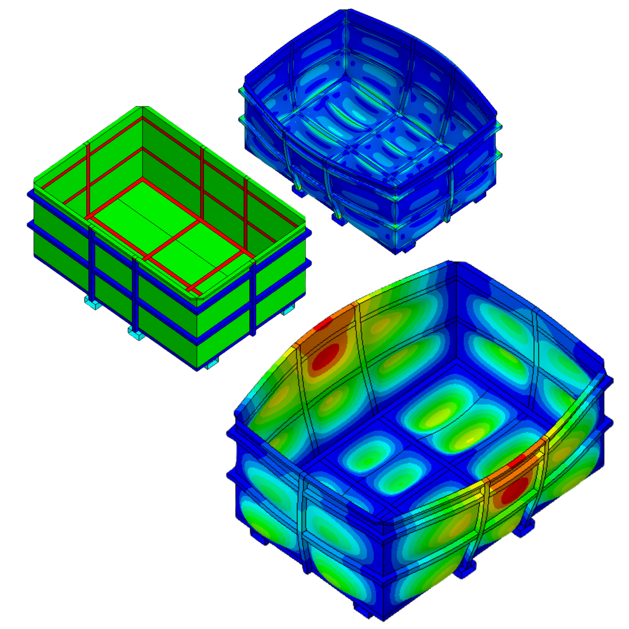 Tank immersion batteries