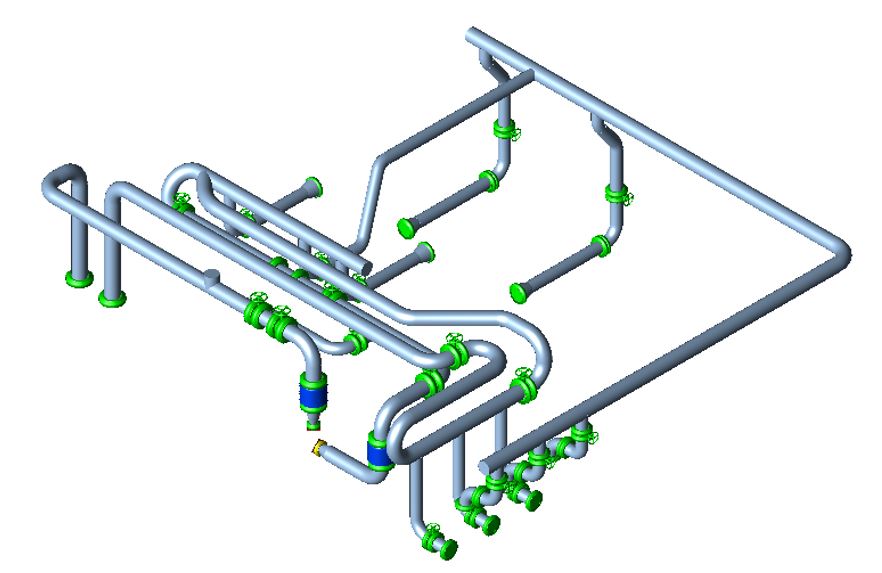 Tuyauterie pompe réinjection